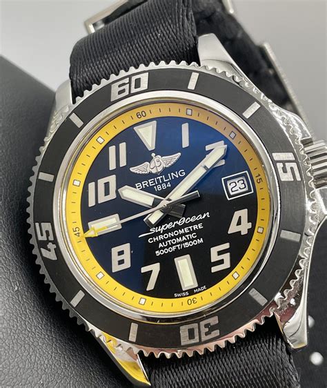 breitling superocean ii abyss yello|Superocean Automatic 42 My22 .